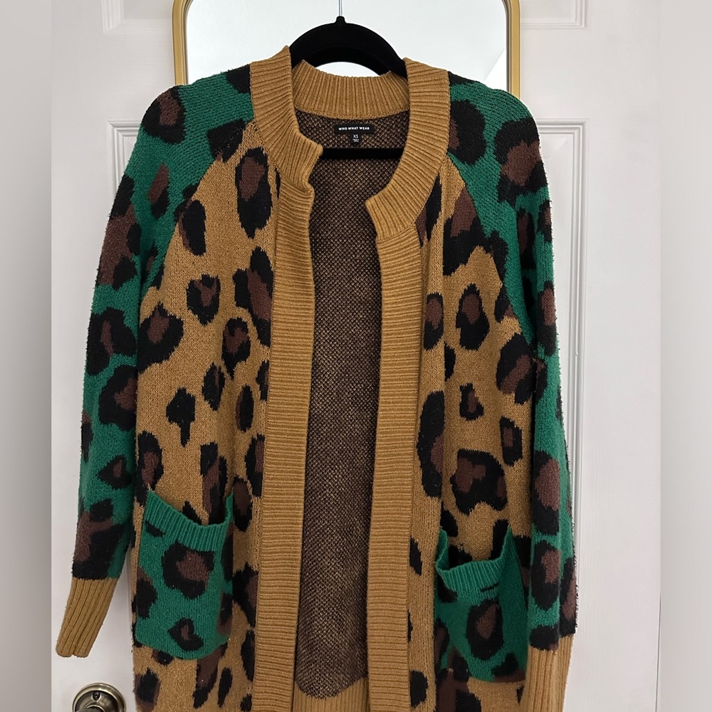 Who What Wear from Target Animal Print Cardigan Sweater